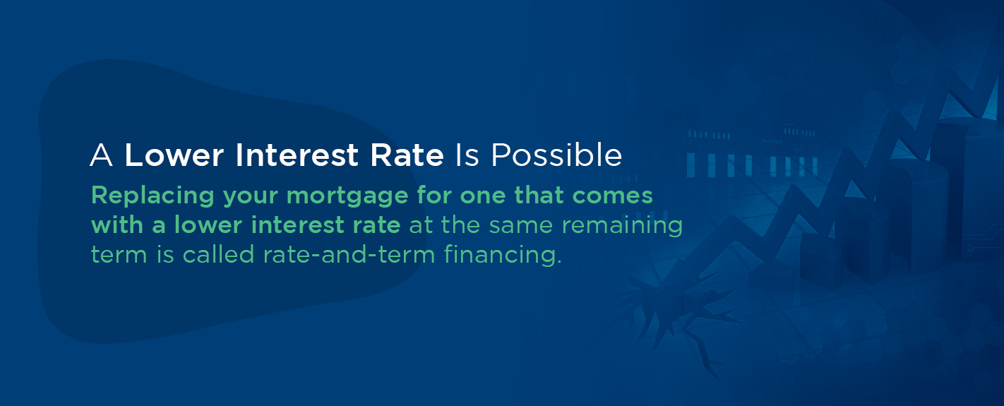 consider refinancing if a lower interest rate is possible